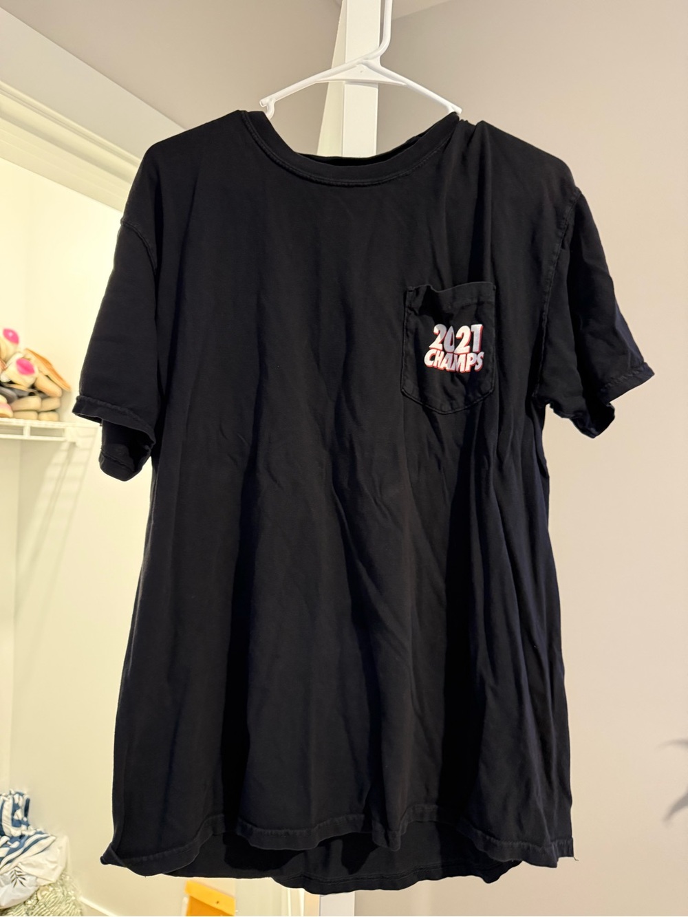 2021 Champs Black Pocket Tee - Kids